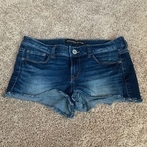 Express Blue Jean Shorts size 6 cutoffs